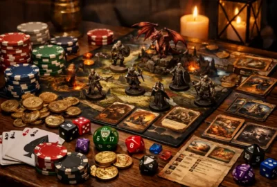 Tabletop Gambling Games with RPG Elements: The New Gamification of the Genre