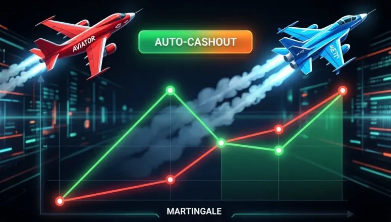 Advanced Crash game strategies: how to use auto-cashout and martingale in Aviator and JetX